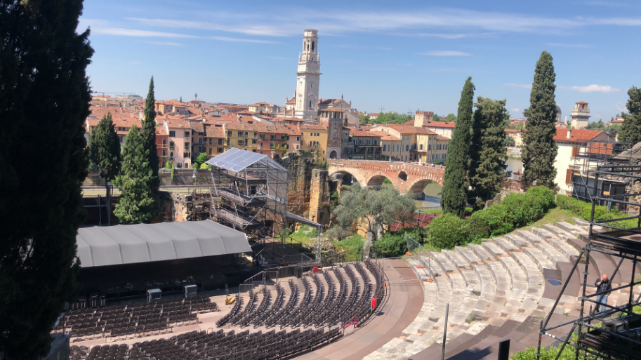 Indagini geofisiche e R.S.L. al Teatro Romano di Verona