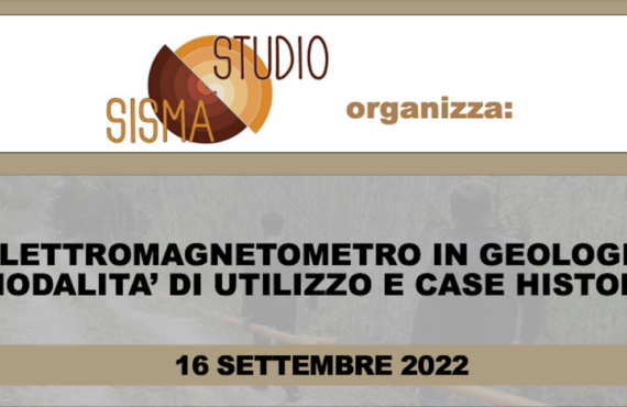 Convegno “Elettromagnetometro in geologia: modalità di utilizzo e Case History ” in programma il prossimo 16 settembre